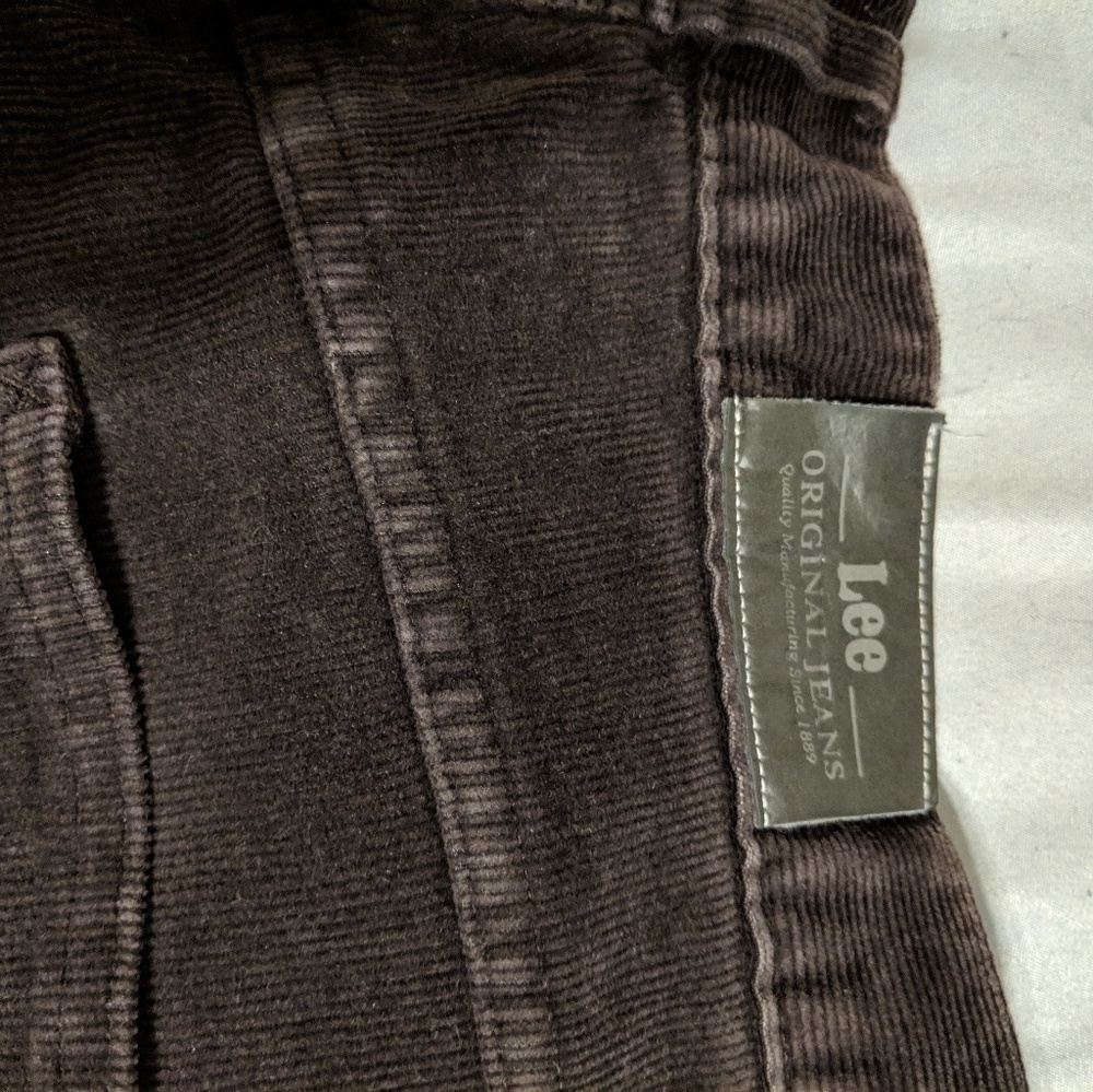 Lee Corduroy brown pants size 16